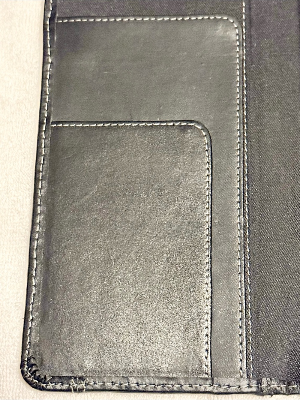 Vintage RH Donnelley Long Wallet / Checkbook Cover – Black - Picture 6 of 10